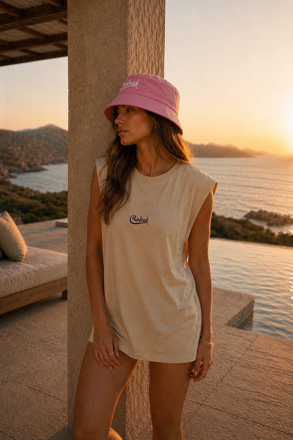 Sleeveless Oversized Tee